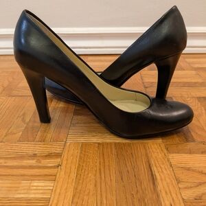 Ralph Lauren Black Leather Heels